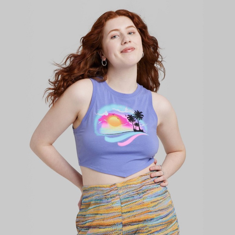 Women's Open Back Tiny Tank Top - Wild Fable™